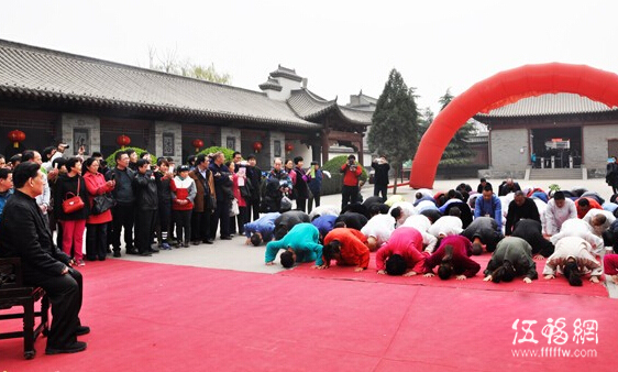 陈氏太极拳掌门人陈小旺祖祠收徒